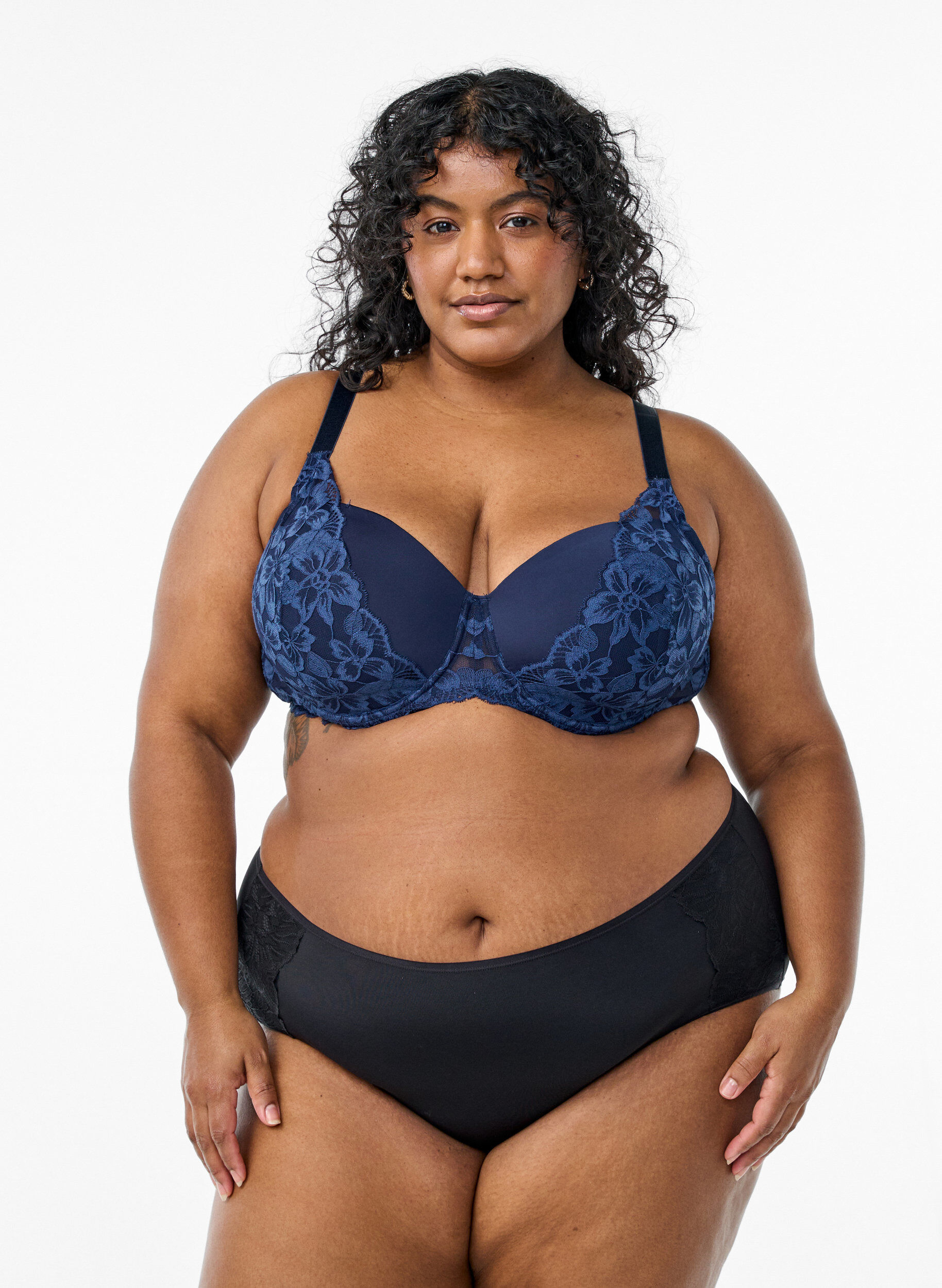 Zizzi Regular rise Unterw&auml;sche 2er-Pack, Schwarz, Model image number 0