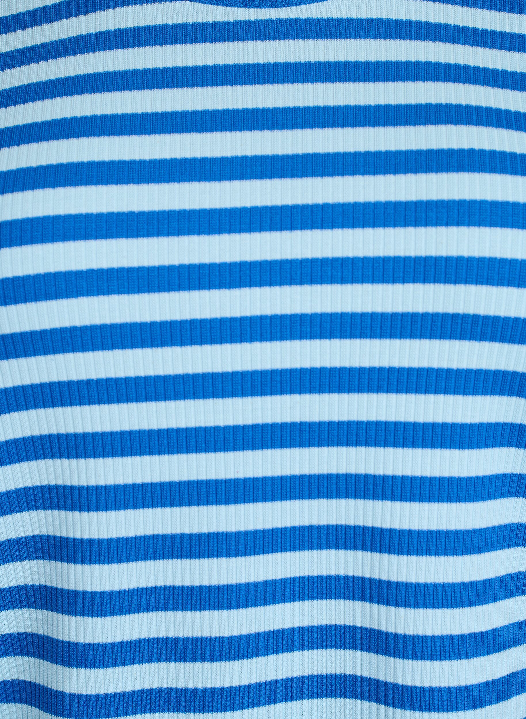 ZizziGestreifte Bluse mit langen &Auml;rmeln., Blau, Packshot image number 2