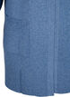 Strickjacke mit Rippenstrick und Taschen, Blau, Packshot image number 2