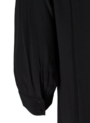 Hemdkleid aus Viskose, Black, Packshot image number 3