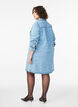 Jeanskleid mit Herzmuster, Blau, Model image number 2