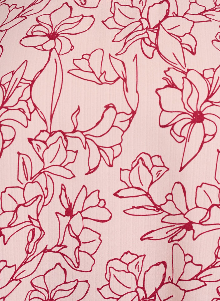 Kurzärmelige Bluse mit Rundhalsausschnitt, Rot, Packshot image number 2