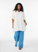 Tunika mit Crinkle-Struktur und 1/2-&Auml;rmeln, Vanille, Model image number 1