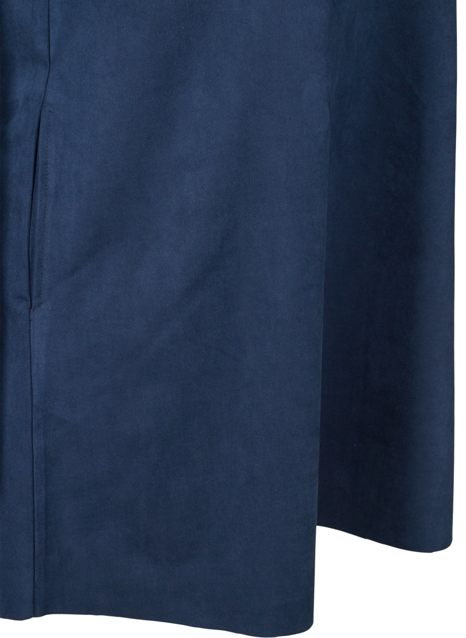 Zizzi &Auml;rmelloses Kleid mit A-Form, Dark Blue, Packshot image number 3