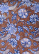 Gebl&uuml;mtes Midikleid mit R&uuml;schensaum, Braun, Packshot image number 2