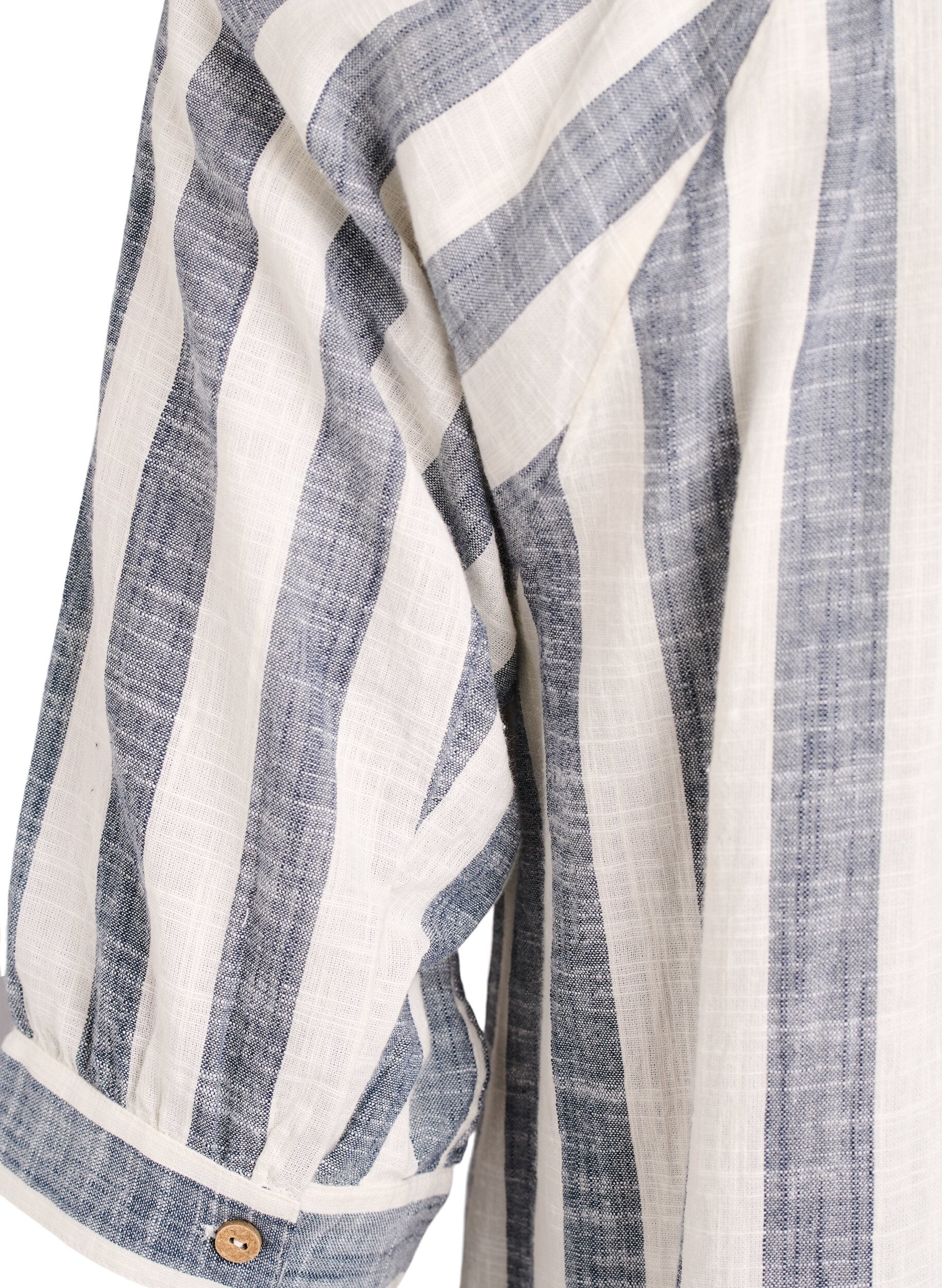 ZizziTunika aus Baumwolle mit V-Ausschnitt, Blau, Packshot image number 3
