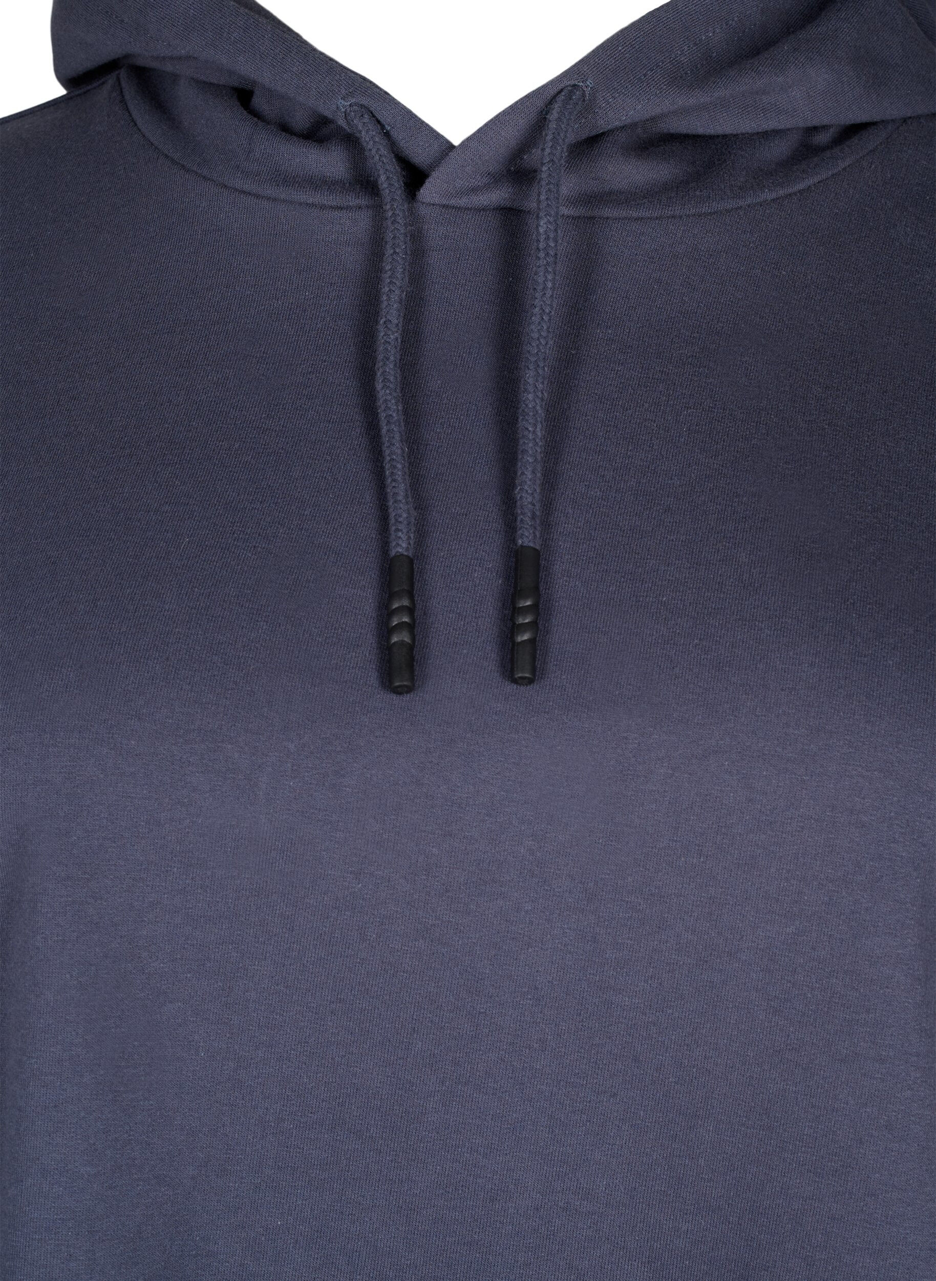 Zizzi Sweatshirt-Hoodie, Ombre Blue, Packshot image number 2