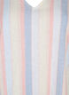 Kurzes Kleid aus Baumwollmischung mit Leinen, Multi Color Stripe, Packshot image number 2
