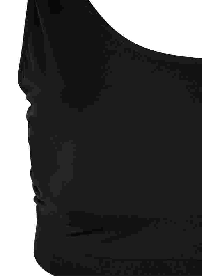 One-Shoulder Bikinitop, Black, Packshot image number 2