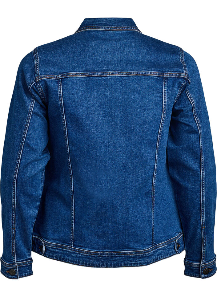 Jeansjacke im klassischen Schnitt, Blau, Packshot image number 1