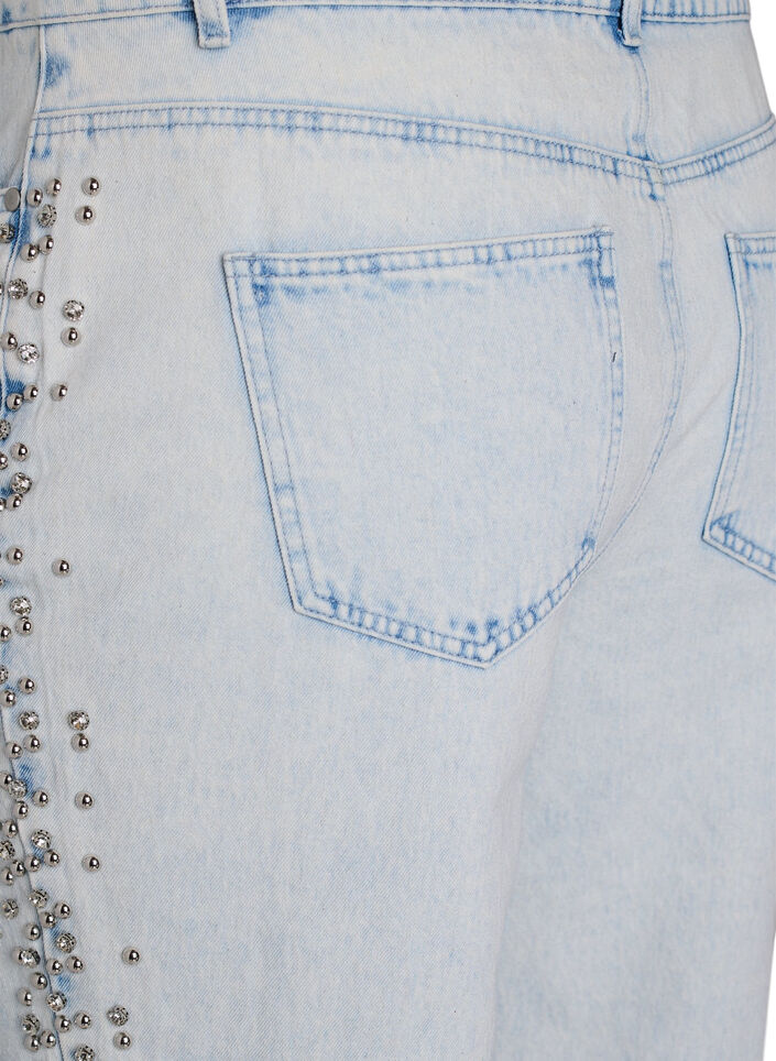 Kiana Jeans mit Zierdetails an den Seiten, Blau, Packshot image number 3