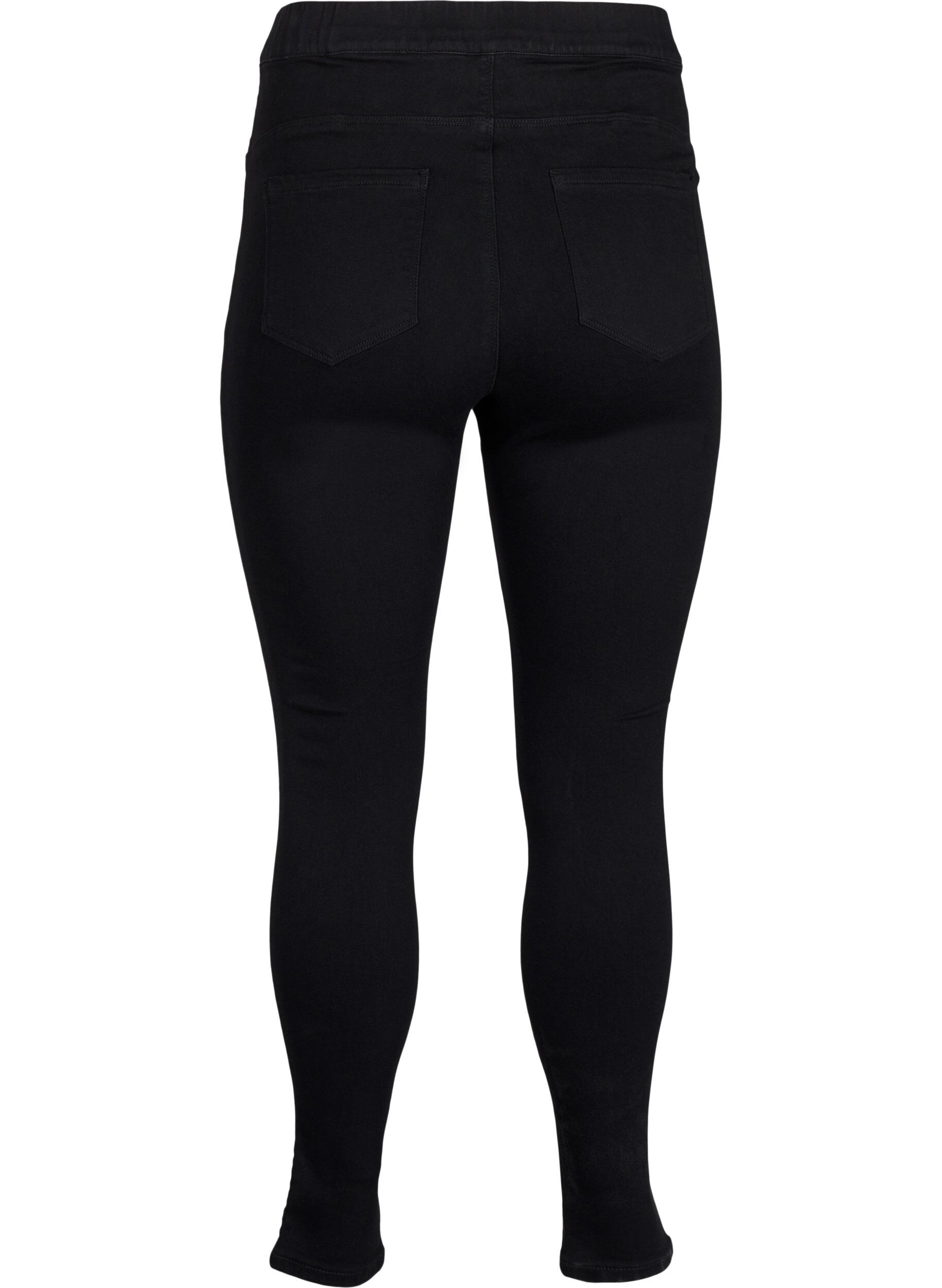 Zizzi Jeggings mit hoher Taille, Schwarz, Packshot image number 1