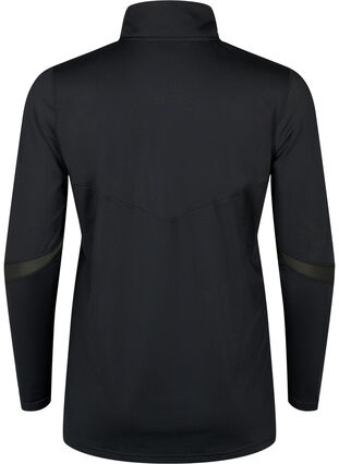 Baselayer-Bluse mit Taschen und Mesh, Black, Packshot image number 1