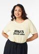 T-Shirt mit Print, Gelb, Model image number 0