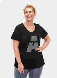 Trainings-T-Shirt mit Print, , Model