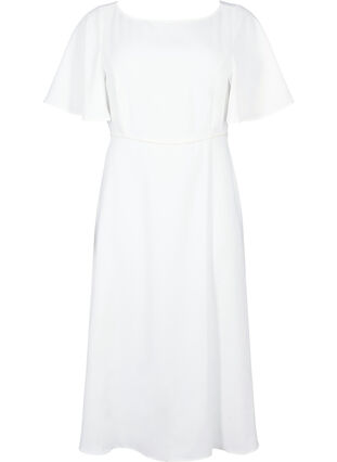Party-Kleid mit Empire-Schnitt, Bright White, Packshot image number 0