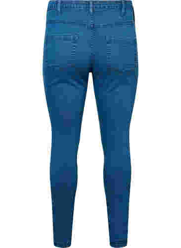 Hochtaillierte Super Slim Amy Jeans, Mid Blue, Packshot image number 1