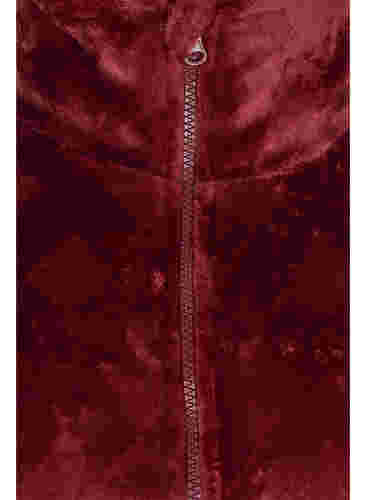 Morgenmantel mit Reißverschluss und Taschen, Rose, Packshot image number 2