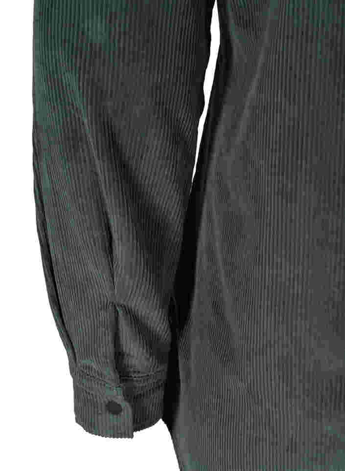Hemdbluse aus Cord mit Brusttaschen, Urban Chic, Packshot image number 3