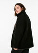 Jacke aus Teddyfleece mit Kirschdetails, Schwarz, Model image number 2