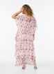 Maxikleid mit R&uuml;schen-Volants und abnehmbarem Cape, Wei&szlig;, Model image number 2