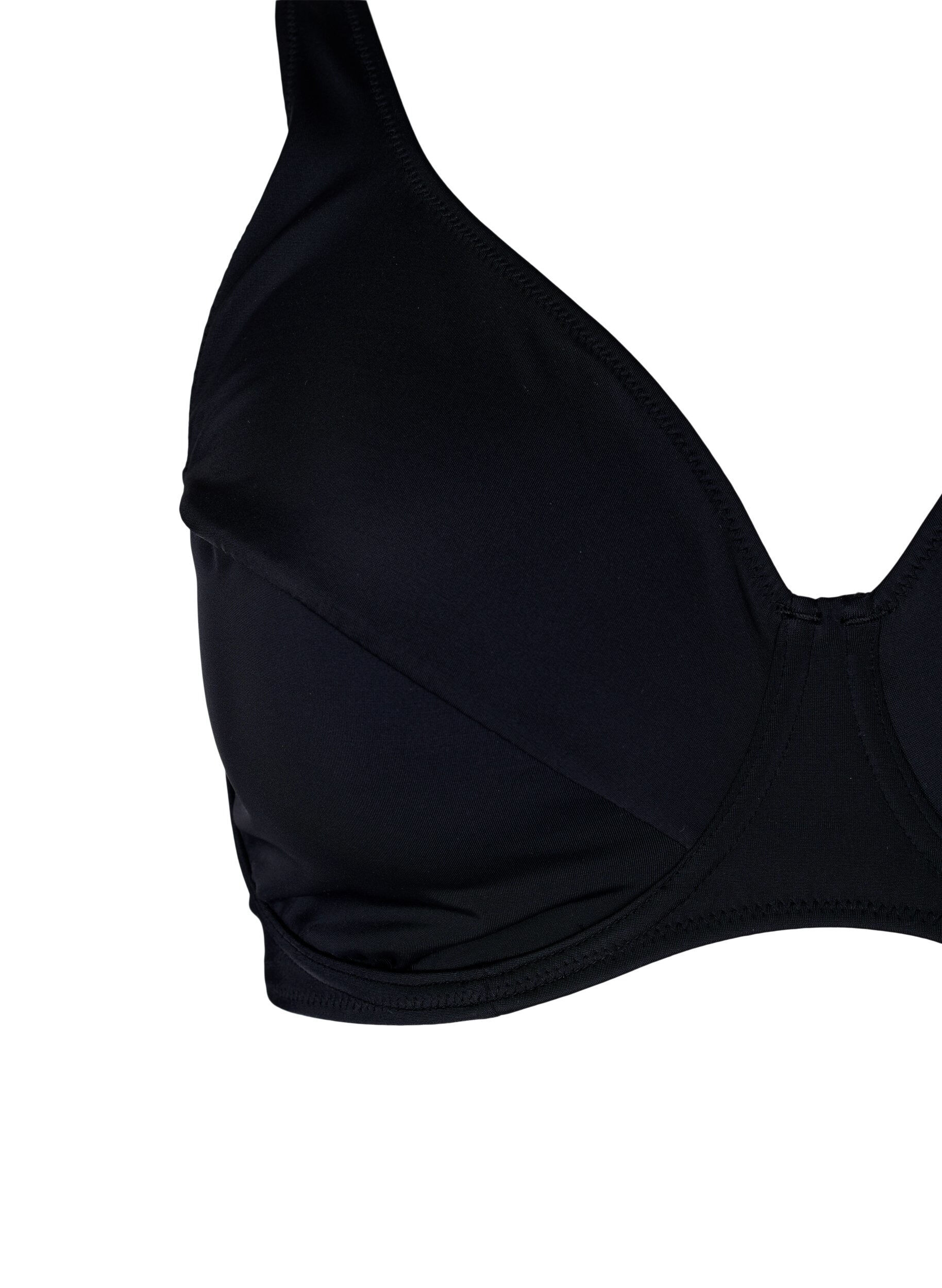 Zizzi Bikini Oberteil mit B&uuml;gel, Black, Packshot image number 2