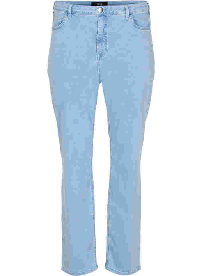 Megan-Jeans mit extra hoher Taille, Light blue, Packshot