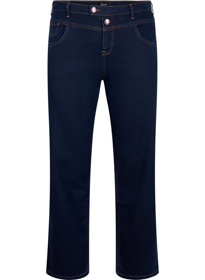Gemma Jeans in Regular Fit mit hohem Bund, Blau, Packshot image number 0