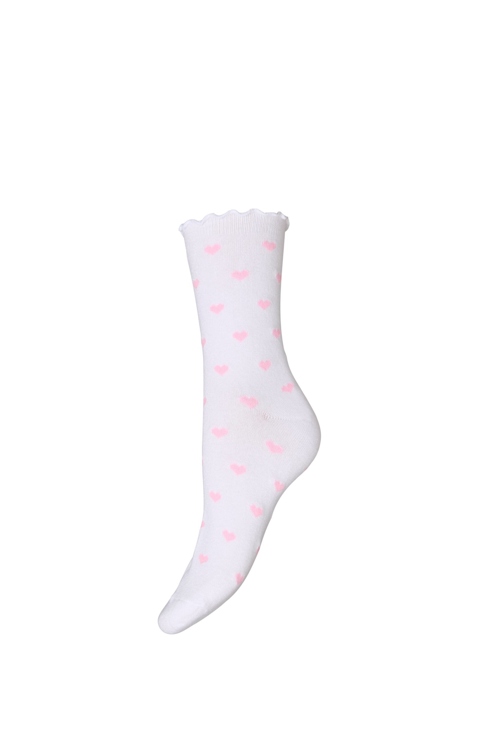 Zizzi Socken aus Baumwolle mit Mustern, Wei&szlig;, Packshot image number 0
