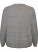 Strickjacke mit Kn&ouml;pfen und abgerundeter Vorderseite, Grau, Packshot image number 1