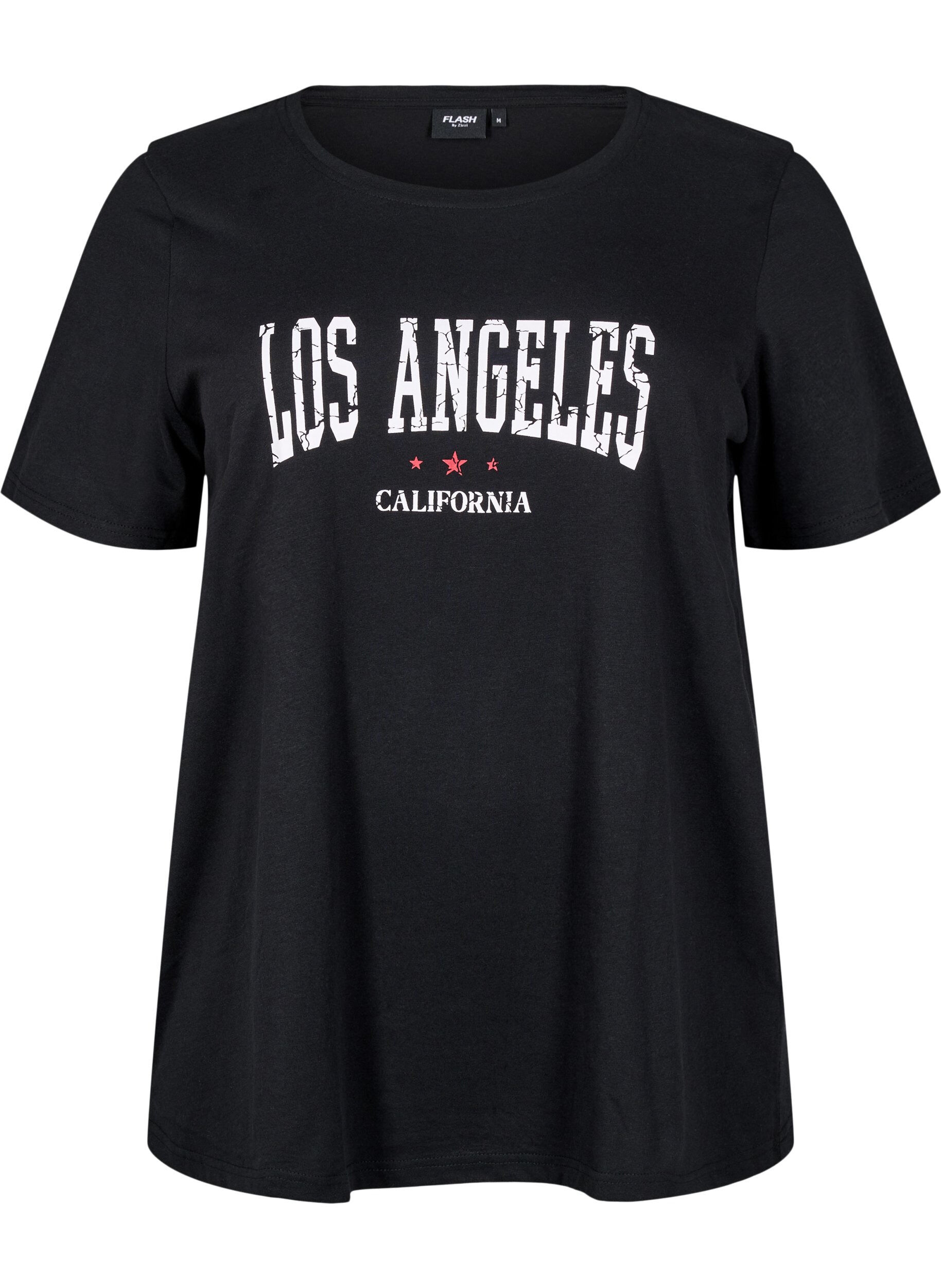 Zizzi FLASH - T-Shirt mit Print, Schwarz, Packshot image number 0