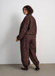 Bomberjacke mit gebl&uuml;mtem Jacquard, Braun, Model image number 2