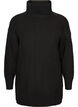 Locker gestrickter Pullover mit Rollkragen, Schwarz, Packshot image number 0