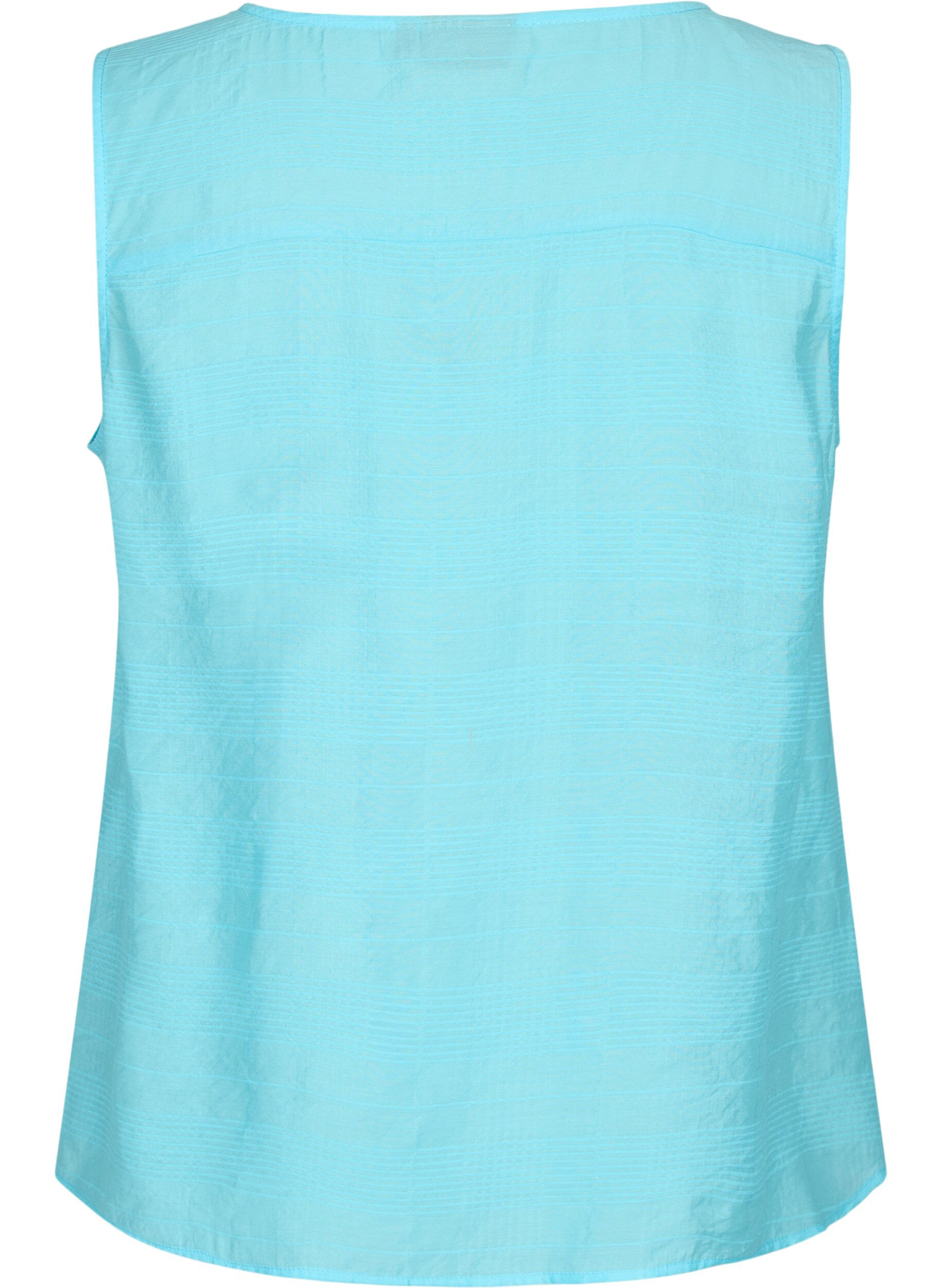 Zizzi Viskose-Top mit Struktur, Bachelor Button, Packshot image number 1