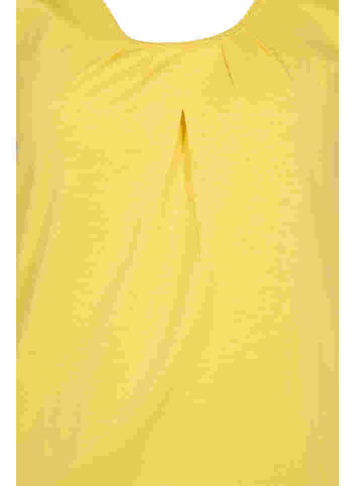 Top mit Spitzensaum, Primrose Yellow, Packshot image number 2