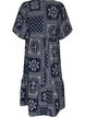 Kn&ouml;chellanges Kleid aus Viskose mit Paisley-Print und kurzen &Auml;rmeln, Blau, Packshot image number 1