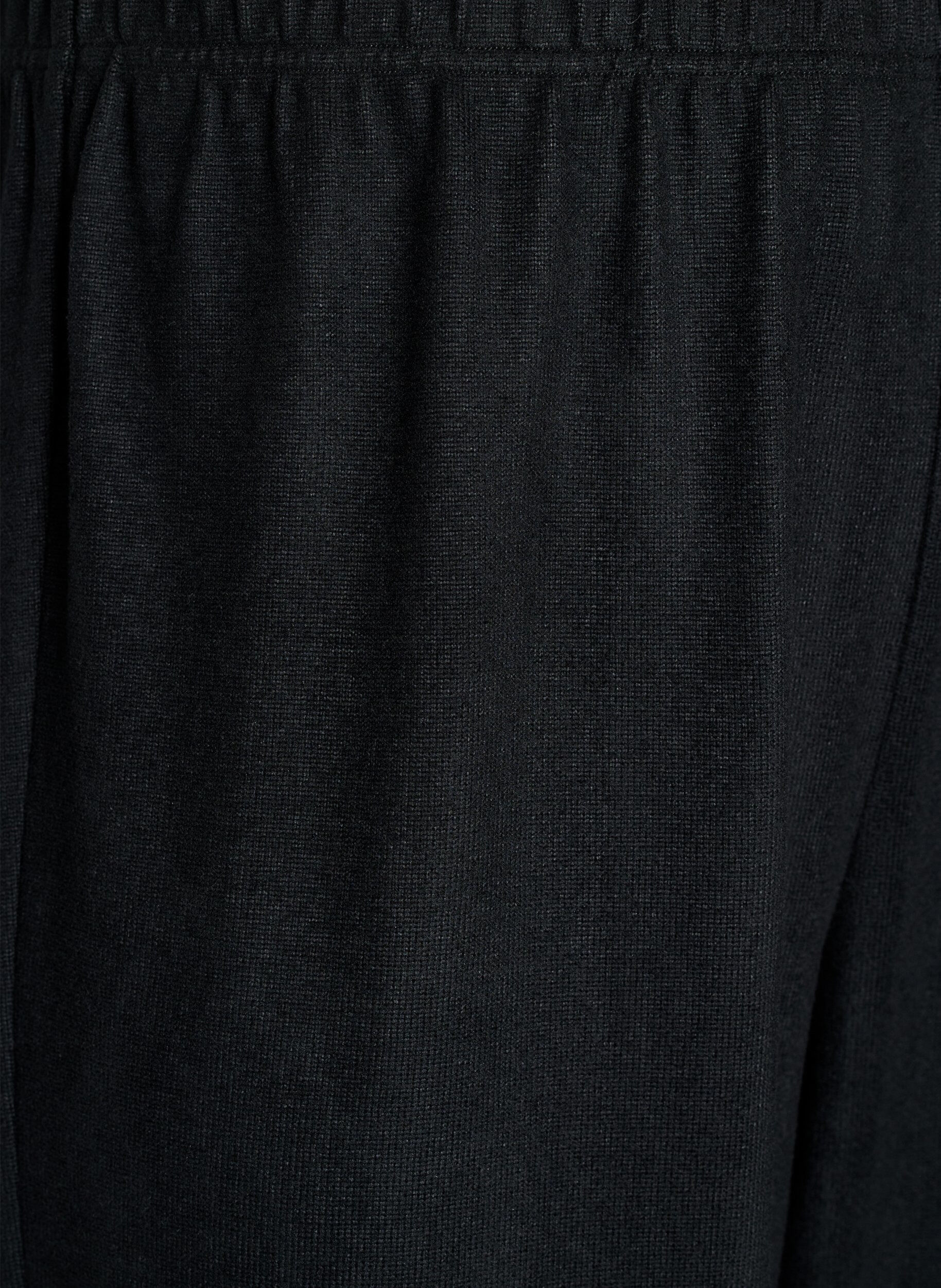 ZizziHoch taillierte Hose aus Jersey mit weitem Bein, Schwarz, Packshot image number 2