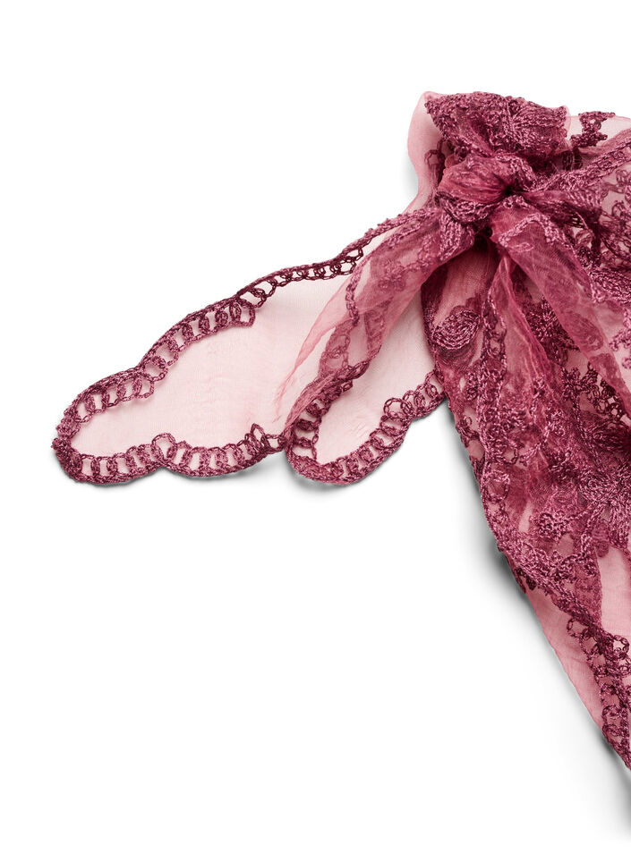 Dreieckiges Spitzentuch, Rot, Packshot image number 2