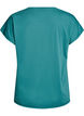 Einfarbiges Trainings-T-Shirt, Petrol, Packshot image number 1