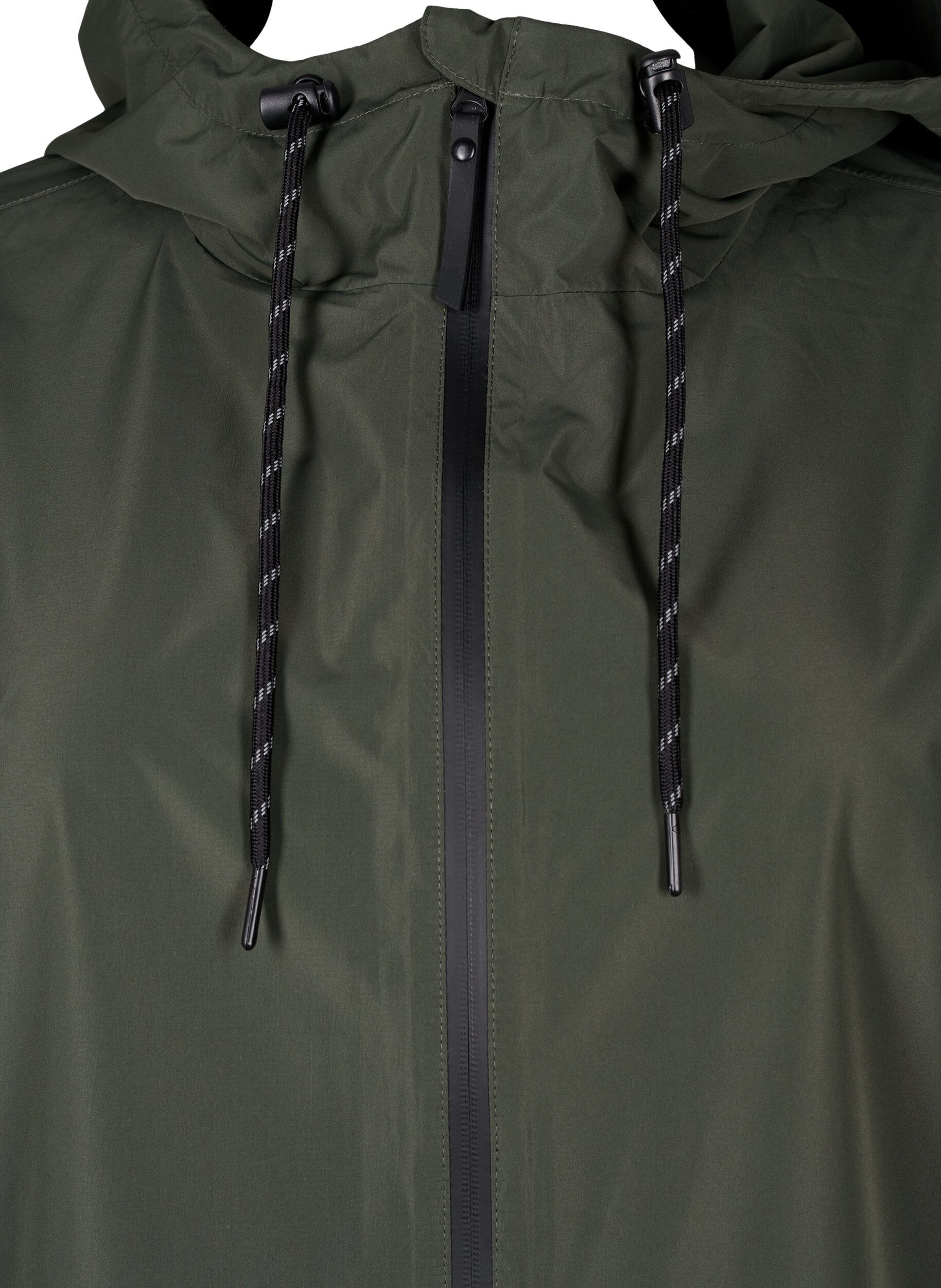 ZizziRegenjacke mit Taschen und Kapuze, Gr&uuml;n, Packshot image number 2