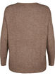Melange-Pullover mit Rundhalsausschnitt	, Caribou Mel., Packshot image number 1