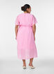 Kn&ouml;chellanges Kleid mit Fl&uuml;gel&auml;rmeln und Bindeg&uuml;rtel, Pink, Model image number 1