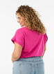Kurz&auml;rmeliges T-Shirt aus einer Baumwollmischung, Pink, Model image number 2