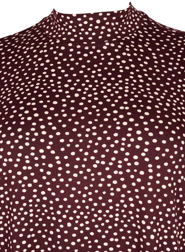 FLASH - Langärmelige Bluse mit Rollkragen, Fudge Dot, Packshot image number 2