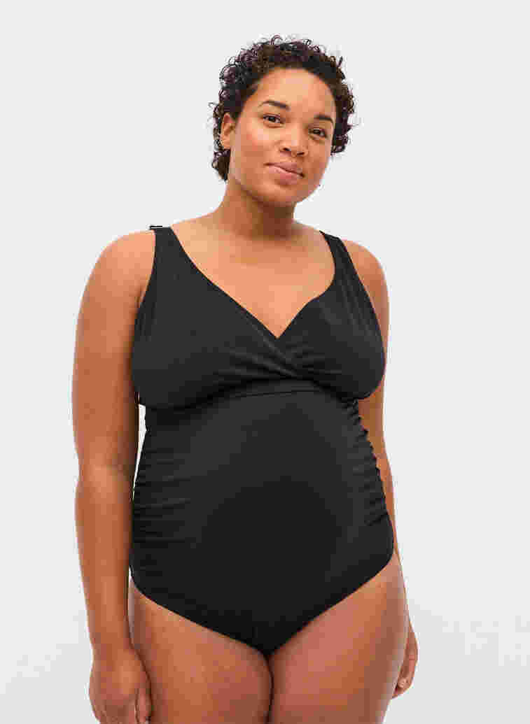 Schwangerschafts-Badeanzug, Black, Model