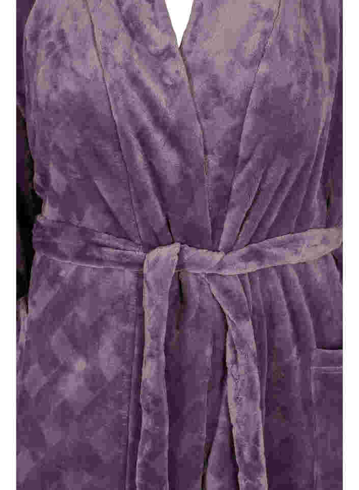 Langer Morgenmantel mit Taschen, Vintage Violet, Packshot image number 2