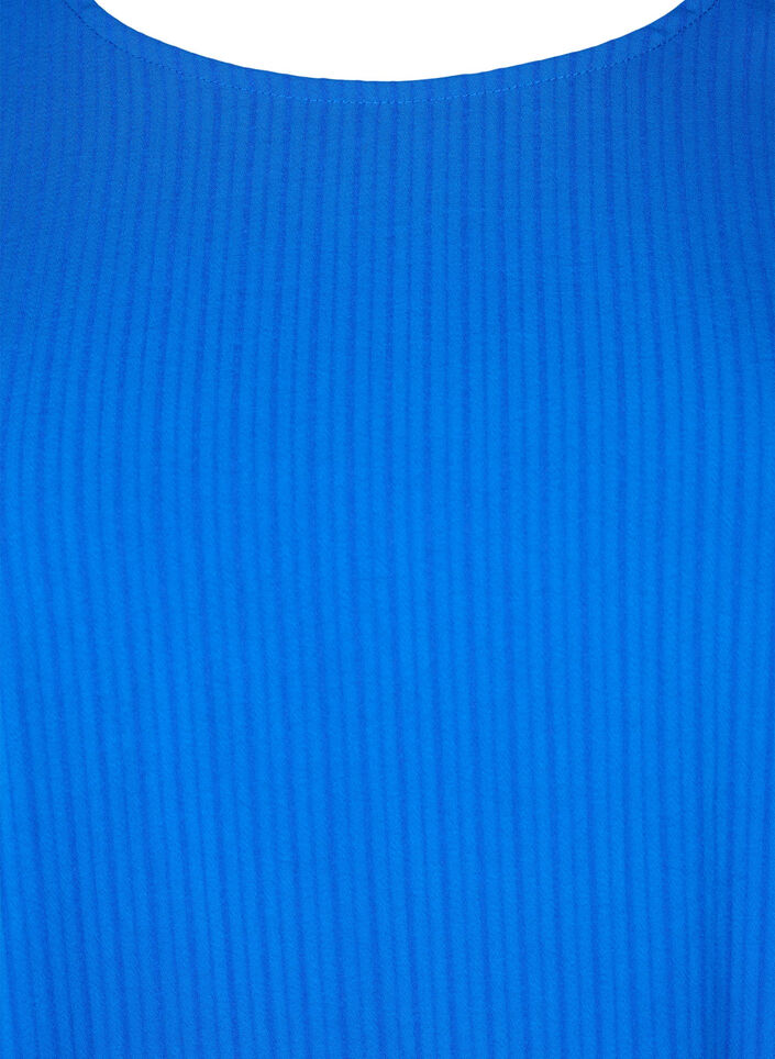 Kurzärmelige Bluse aus Viskose mit Schleifen, Princess Blue, Packshot image number 2