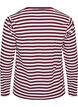 Lang&auml;rmeliges Nachtoberteil aus geripptem Jersey mit Streifen, Rot, Packshot image number 1