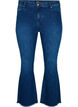 Ellen-Bootcut-Jeans, ungesäumt, Blue denim, Packshot image number 0