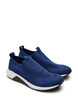 Sneakers aus dehnbarem Strickmaterial, Blau, Packshot image number 1